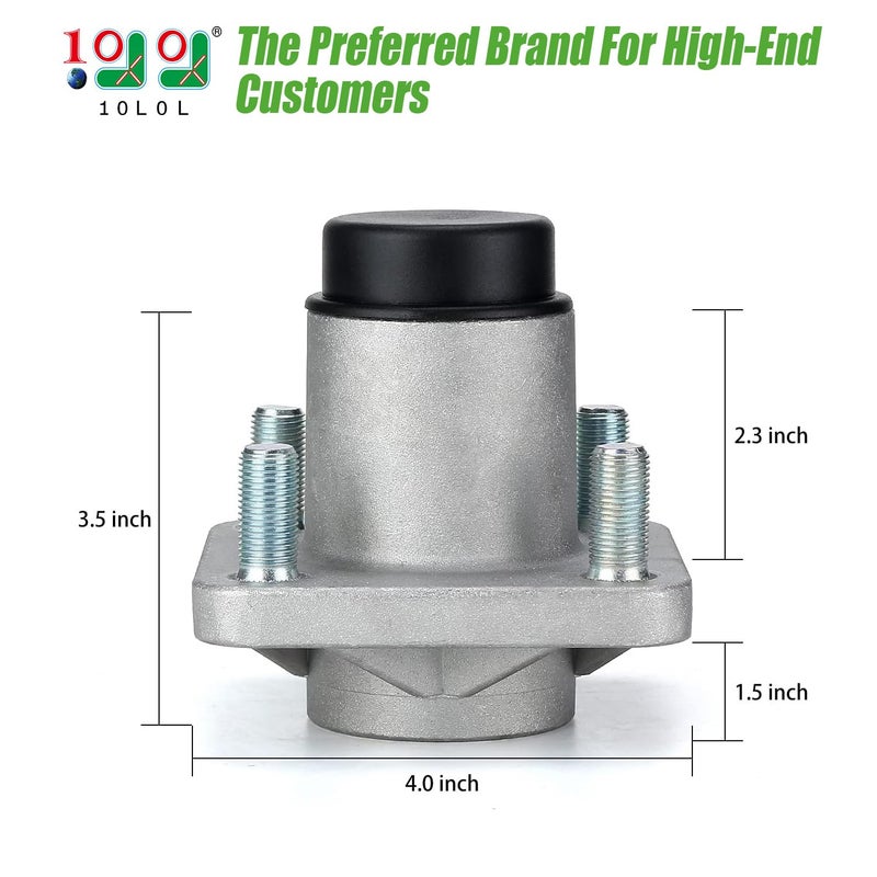10L0L Front Wheel Hub Assembly for Club Car DS Precedent 2003-up Golf Cart Gas or Electric, Set of 2, OEM# 102357701 - Image 2